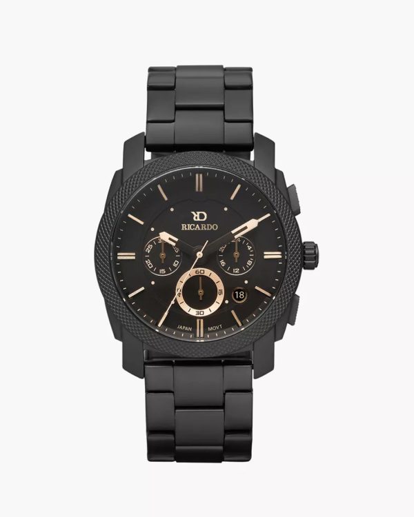 Ricardo Chronograph Black Color Stainless Steel Watch For Men