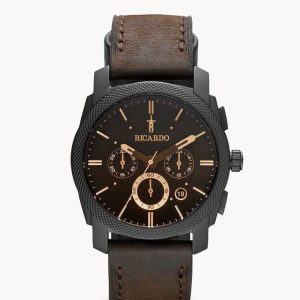 Ricardo Chronograph Brown Dial Men's Watch for Formal And Casual Use