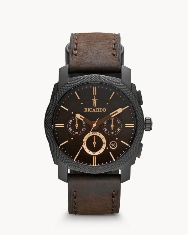 Ricardo Chronograph Brown Dial Men's Watch for Formal And Casual Use