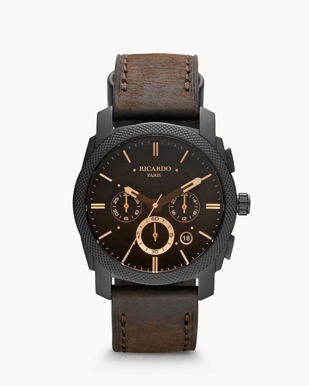 Ricardo Chronograph Brown Dial Men's Watch for Formal And Casual Use