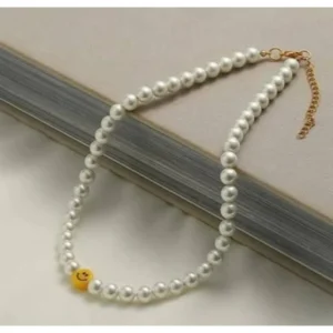 Smiley Face Pearls Necklaces for Women